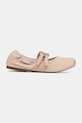 Kožené baleríny Tommy Jeans BALLERINA EN0EN02720 béžová SS25