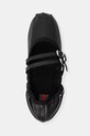 Шкіряні балетки Tommy Jeans BALLERINA чорний EN0EN02720
