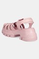 Boty Kožené sandály Tommy Jeans FISHERMAN SANDAL EN0EN02751 růžová