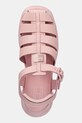 Kožené sandály Tommy Jeans FISHERMAN SANDAL růžová EN0EN02751