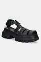 Кожаные сандалии Tommy Jeans FISHERMAN SANDAL платформа чёрный EN0EN02751