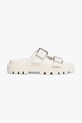 Kožne natikače Tommy Jeans DOUBLE STRAP SANDAL ostalo bež EN0EN02753