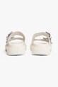 Kožne natikače Tommy Jeans DOUBLE STRAP SANDAL bež EN0EN02753