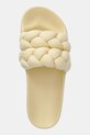 Šľapky Tommy Jeans BRAIDED SLIDE žltá EN0EN02764
