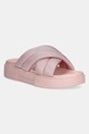 Natikači Tommy Jeans FLATFORM SANDAL Tekstil roza EN0EN02775