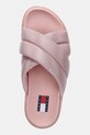 Natikači Tommy Jeans FLATFORM SANDAL roza EN0EN02775