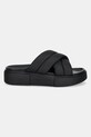 Παντόφλες Tommy Jeans FLATFORM SANDAL EN0EN02775 μαύρο SS25