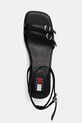 Kožené sandály Tommy Jeans THE NOHO SANDAL černá EN0EN02779