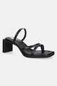 Tommy Jeans japonki skórzane THE SOHO SANDAL słupek czarny EN0EN02781
