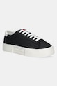 Tommy Jeans sneakers FLATFORM CANVAS SNEAKER Planet friendly negru EN0EN02792