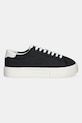 Tommy Jeans sneakers FLATFORM CANVAS SNEAKER EN0EN02792 negru SS25