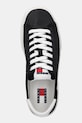 Tommy Jeans sneakers FLATFORM CANVAS SNEAKER negru EN0EN02792
