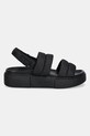 Σανδάλια Tommy Jeans FLATFORM SANDAL EN0EN02802 μαύρο SS25