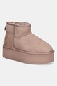 Замшевые сапоги Emu Australia Stinger Micro Flatform замш розовый W13082.CARO