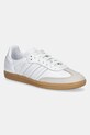 adidas Originals sneakers din piele Samba OG plată alb JS2763