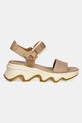 Sorel sandale de piele KINETIC IMPACT Y 2030461247 bej SS25