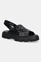 Sorel sandale de piele REIN CB CRISSCROSS platformă negru 2114141010