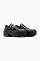Converse pantofi de piele Chuck Taylor All Star Lugged Heel MJ A10616C negru SS25