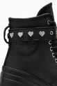 Δερμάτινα ελαφριά παπούτσια Converse Chuck 70 De Luxe Heel Valentine's Day A10634C μαύρο