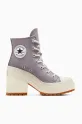 Converse trampki Chuck 70 De Luxe Heel platforma fioletowy A12575C