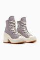 Πάνινα παπούτσια Converse Chuck 70 De Luxe Heel A12575C μωβ SS25