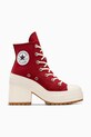 Tenisky Converse Chuck 70 De Luxe Heel platforma červená A12576C