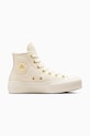 Converse trampki skórzane Chuck Taylor All Star Lift platforma biały A12764C