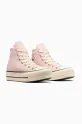 Велурени кецове Converse Chuck Taylor All Star Lift A13823C розов SS25