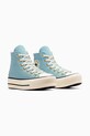 Σουέντ αθλητικά παπούτσια Converse Chuck Taylor All Star Lift A13824C τιρκουάζ SS25