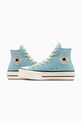 Σουέντ αθλητικά παπούτσια Converse Chuck Taylor All Star Lift τιρκουάζ A13824C