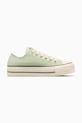 Замшеві кеди Converse Chuck Taylor All Star Lift платформа зелений A13825C