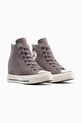 Converse superge iz semiša Chuck 70 Wedge A13834C siva SS25