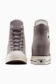 Obutev Converse superge iz semiša Chuck 70 Wedge A13834C siva