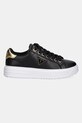 Αθλητικά Guess DENESA12 FLJD12.LEA12.BLKGO μαύρο SS25