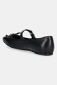 Încălțăminte Guess balerini de piele KAYRA FLJKAY.LEA02.BLACK negru