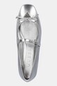 Guess balerini de piele KAYRA argintiu FLJKAY.LEM02.SILVE