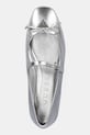 Кожени балеринки Guess KAYRA сребърен FLJKAY.LEM02.SILVE