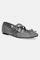 Guess balerini KAYANN textil gri FLJKNN.FAB02.PEWTE