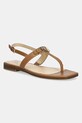 Guess sandali in pelle REALITY pelle fiore marrone FLJREL.LEA21.TAN