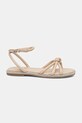 Guess sandale de piele SLONE FLJSLO.LEA03.TAUPE bej SS25