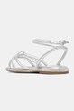 Încălțăminte Guess sandale de piele SLONE FLJSLO.LEM03.SILVE argintiu