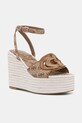 Σανδάλια Guess TANVEEY συνθετικό καφέ FLJTEE.FAL04.BEIBR