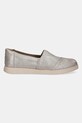 Espadrilky Toms CHAMPAGNE METALLIC SUEDE 10021548 stříbrná SS25