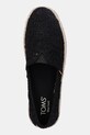 Toms espadrilles CROCHET LACE fekete 10021938
