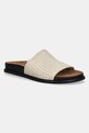 Vagabond Shoemakers klapki skórzane EFFIE płaski beżowy 5922.125.37