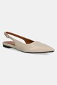 Kožené baleríny Vagabond Shoemakers HERMINE otevřená pata béžová 5733.101.37