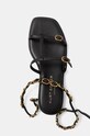 Kožené sandále Kurt Geiger London Regent Flat Gladiator čierna 4381000109.BLACK