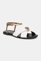 Kurt Geiger London sandały Orson Cross Flat Sandal płaski beżowy 4369344309.BONECOMB