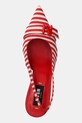 Obuwie MSGM szpilki 3841MDS834.962.18 czerwony