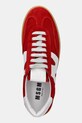 MSGM sneakersy zamszowe czerwony 3841MDS021.522.18